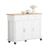 SoBuy Credenza con ruote 117x40x91cm FKW116-WN