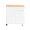 SoBuy Credenza con ruote 90x40x90 cm FKW124-WN