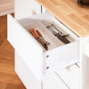 SoBuy Credenza con ruote 90x40x90 cm FKW124-WN