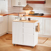 SoBuy Credenza con ruote 90x40x90 cm FKW124-WN