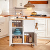 SoBuy Credenza con ruote 90x40x90 cm FKW124-WN