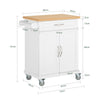 SoBuy Carrello cucina bianco 74x45x91cm FKW13-WN