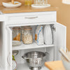 SoBuy Carrello cucina bianco 74x45x91cm FKW13-WN