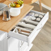 SoBuy Carrello cucina bianco 74x45x91cm FKW13-WN
