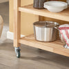 SoBuy Carrello in legno 80x40x90cm FKW24-N