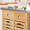 SoBuy Carrello in bambù 73x46x93cm FKW40-N