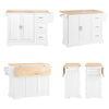 SoBuy Sideboard with rubber top 130x71x91cm FKW41-WN