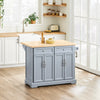 SoBuy FKW71-II-HG Carrello Cucina con Ruote, Isola Cucina con Piano di Lavoro Estensibile, 2 Cassetti e Ripiani Regolabili Mobile Salvaspazio per Mobili da Cucina, Grigio, 115 x 46-71 x 92 cm