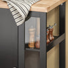 SoBuy Credenza con ruote 60x40x90cm FKW75-SCH