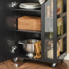 SoBuy Credenza con ruote 60x40x90cm FKW75-SCH