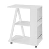SoBuy Carrello tavolino bianco 60x38x77cm FKW77-W