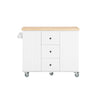 SoBuy Credenza con ruote in pino 116x45x92cm FKW96-II-WN