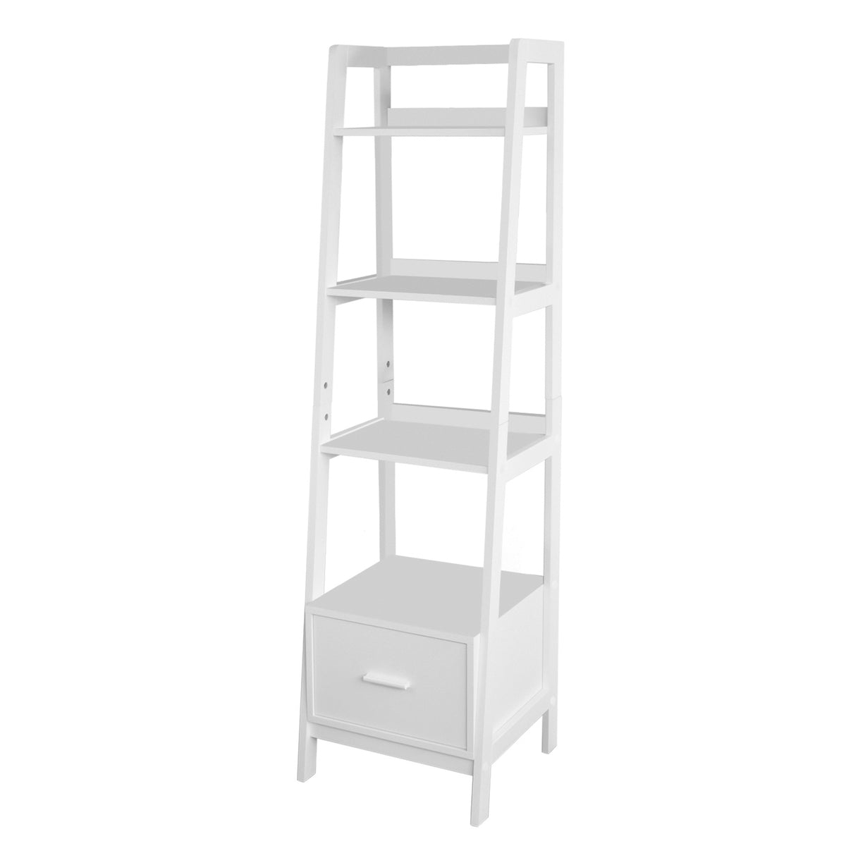 Scaffale a Scala,Libreria, scaffale componibile,con Due cassetti – Vicco