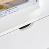 SoBuy FRG258-II-W Comodino Camera da Letto - Comodino con 2 Cassetti e 1 Ripiano, Tavolino Salotto - Moderna Cassettiera L45 x P38 x A55 cm Bianco