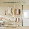 SoBuy Cabina armadio 195x42x295cm FRG34-II-W