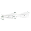 SoBuy Consolle tavolo con cassetti 94x15x10cm FRG43-L-W