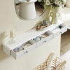 SoBuy Consolle tavolo con cassetti 94x15x10cm FRG43-L-W