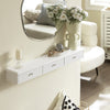 SoBuy Consolle tavolo con cassetti 94x15x10cm FRG43-L-W