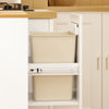 SoBuy FSB111-WN Mobile da Cucina Salvaspazio con 3 Cassetti e Ante Ribaltabili (immagine 8/12)