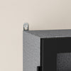 SoBuy FSB113-DG Vetrina da Parete con 5 Ripiani, Ante in Vetro, Grigio - immagine 4/12