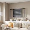 SoBuy FSB113-H-DG Mobiletto Sospeso con Ante in Vetro, 5 Ripiani, Grigio - immagine 12/12