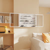 SoBuy FSB113-W Mobiletto da Parete Sospeso con Ante Battenti, Bianco - immagine 12/12