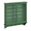 SoBuy FSB114-E-SY Armadio da Parete Sospeso con Ante in Vetro, Verde Scuro - immagine 1/12