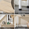 SoBuy FSB19-Z Tavolo Consolle Ingresso Allungabile Tavolo Salvaspazio in Legno - Design Semplice e Elegante, Facile da Montare, L120 x P20 x A65 cm, per Soggiorno, Corridoio, Ufficio