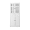 SoBuy Credenza alta in hevea 75x40x175cm FSB76-W