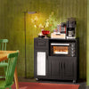 SoBuy Credenza con ruote per microonde 88.5x40x89cm FSB78-SCH