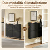SoBuy FSR100-E-SCH Scarpiera Salvaspazio Slim, Scarpiera Ingresso, Scarpiera Legno con Luce LED Sensor e Profondità 19 cm, per Ingresso e Corridoio, per Piccoli Spazi, Bianco, 100 x 19 x 93 cm