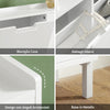 SoBuy FSR100-W Scarpiera Salvaspazio Slim da Ingresso Mobile Portascarpe con 4 Ante a Ribalta Regolabili in Legno Armadio Scarpiera Alta e Stretta per Corridoio, 100x19x91 cm, Bianco