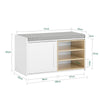 SoBuy Panca scarpiera 80x35x45cm FSR109-WN