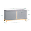 SoBuy Panca scarpiera 90x34x47cm FSR117-HG