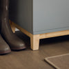 SoBuy FSR117-HG Panca Scarpiera Ingresso con Seduta, Cassapanca Contenitore da Interno con 2 Ante, in Legno ingegnerizzato + Bambù 90x34x46cm Grigio
