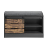 SoBuy Panca scarpiera con ante scorrevoli 80x35x48cm FSR120-HG