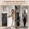 SoBuy FSR151-H-E-SCH Scarpiera Salvaspazio Slim, Scarpiera Ingresso, Scarpiera Legno con Luce LED Sensor e Profondità 19 cm, per Ingresso e Corridoio, per Piccoli Spazi, Bianco, 50 x 19 x 131 cm