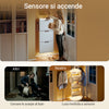 SoBuy FSR151-H-E-W Scarpiera Salvaspazio Slim, Scarpiera Ingresso, Scarpiera Legno con Luce LED Sensor e Profondità 19 cm, per Ingresso e Corridoio, per Piccoli Spazi, Bianco, 50 x 19 x 131 cm