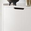 SoBuy FSR151-W Scarpiera Salvaspazio Slim da Ingresso Mobile Portascarpe con 2 Ante a Ribalta Regolabili in Legno Armadio Scarpiera Alta e Stretta per Corridoio 50x19x90 cm Bianco