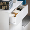 SoBuy FSR165-W Scarpiera Salvaspazio Slim Scarpiera con 2 Ribalte Mobile Portascarpe Regolabili da Ingresso Bianco 61x26x100 cm
