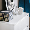 SoBuy FSR165-W Scarpiera Salvaspazio Slim Scarpiera con 2 Ribalte Mobile Portascarpe Regolabili da Ingresso Bianco 61x26x100 cm