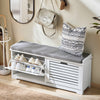 SoBuy Panca scarpiera 110x30x49cm FSR184-W