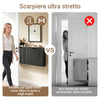SoBuy FSR204-SCH Scarpiera Ingresso - Mobile Scarpiera Slim con Montaggio Orizzontale o Verticale - Spazi Piccoli, Corridoio, Dietro La Porta - Nero, 50x19x100cm