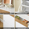 SoBuy FSR205-WN Scarpiera Salvaspazio Slim Ingresso - Mobile Scarpiera con 2 Ante a Ribalta e Cassetto - Design Nordico per Ingresso Moderno - Armadio in Legno Bianco e Rovere - 61x26x91cm