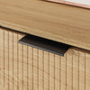 SoBuy FSR214-N Schuhregal für den Eingangsbereich – platzsparendes, schlankes Schuhregal aus Holz, großes Fassungsvermögen für Schuhe bis Größe 47, modernes nordisches Design, ideal für Flur, Eingangsbereich, Familie, 100 x 24 x 83 cm