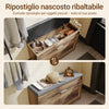 SoBuy FSR82-K-W Schlankes, platzsparendes Schuhregal mit Sitz – Schuhregal für den Eingangsbereich, Holzbehälter, Eingangsmöbel für Schuhe, verstellbar, 60 x 24 x 51 cm, Weiß