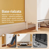 SoBuy FSR221-W Schuhregal für den Eingangsbereich, platzsparendes, schlankes Schuhregal aus Holz, Kapazität bis Größe 47, mit Haken und offenem Regal für den Flureingang einer kleinen Wohnung, Weiß, 60 x 19 x 119 cm