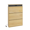 SoBuy FSR226-E-N Scarpiera con Asciugatura e Disinfezione, Rovere Chiaro - immagine 1/12
