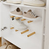 SoBuy FSR227-E-W Scarpiera Slim 15 cm con Luce LED e 2 Ante, Bianco - immagine 12/12