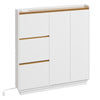 SoBuy FSR229-E-WN Armadio per Scarpe con 5 Ante e 14 Ripiani, Bianco - immagine 1/12